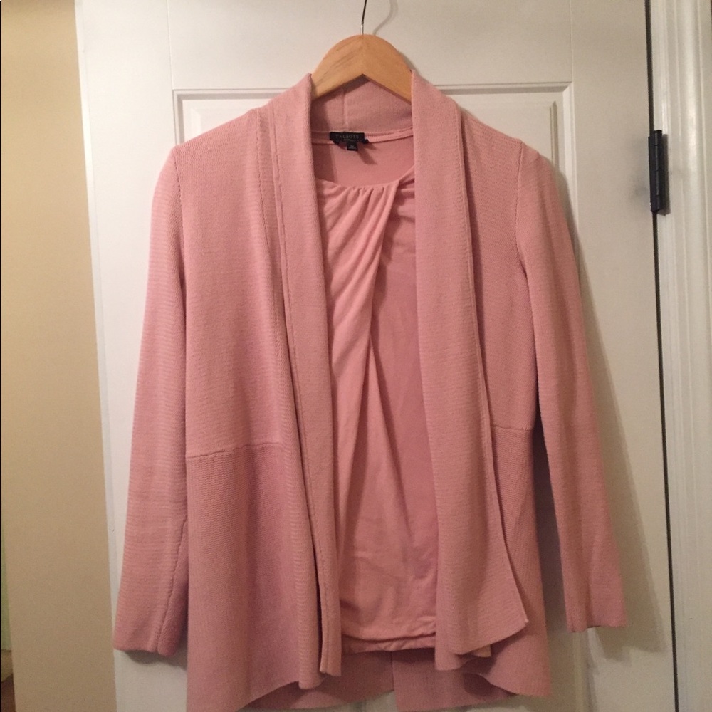 Make offer! Talbots shell and cardigan set-pink